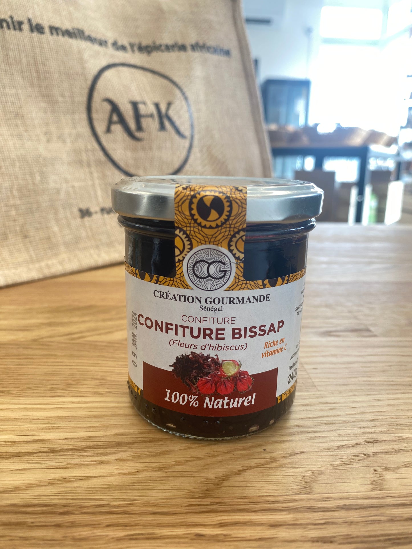 Confiture de Bissap (Fleurs d’hibiscus) - 240g