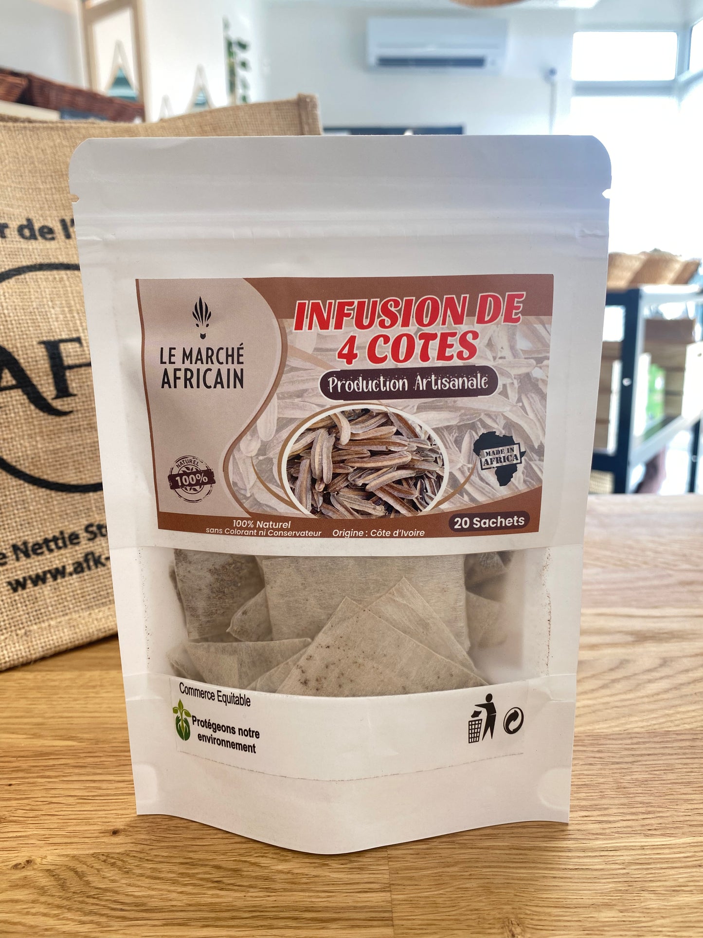 Infusion de 4 Côtés (fruit de l’arbre Aidan) - 20 sachets